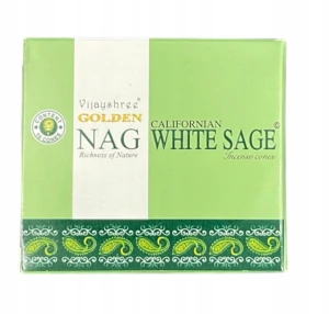 Kadzidełka stożkowe Golden Nag - Biała Szałwia 24g