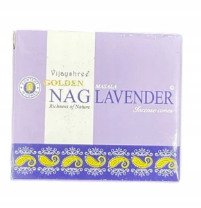 Kadzidełka stożkowe Golden Nag - Lawenda 24g