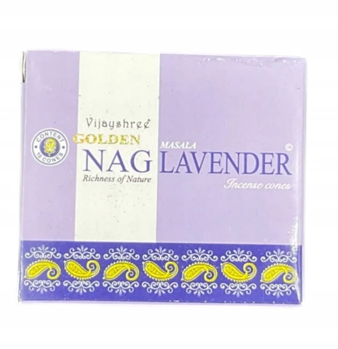 Kadzidełka stożkowe Golden Nag - Lawenda 24g