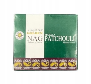 Kadzidełka stożkowe Golden Nag - Paczula 24g