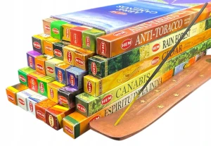Kadzidełka Duży Mix HEM 240szt + podstawka