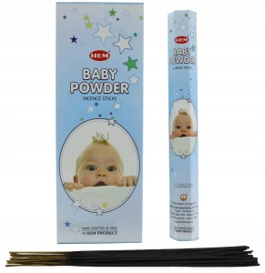 Kadzidełka indyjskie Baby Powder 20szt HEM