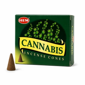 Kadzidełka stożkowe Cannabis Hem 10szt
