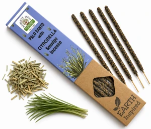 Kadzidełka Inspirowane Ziemią Palo Santo i Citronella
