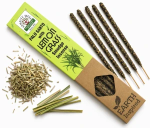 Kadzidełka Inspirowane Ziemią Palo Santo i Trawa Cytrynowa