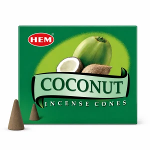 Kadzidełka stożkowe Kokos Coconut Hem 10szt stożki