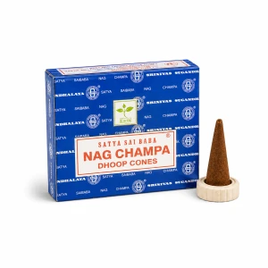 Kadzidełka Stożkowe Nag Champa SATYA 12szt