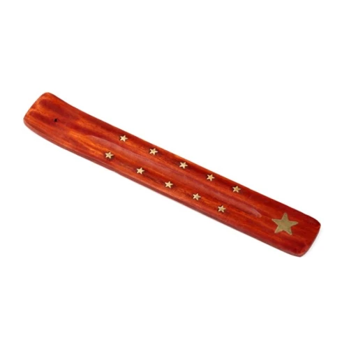Drewniana podstawka pod kadzidełka Gwiazdka 26cm