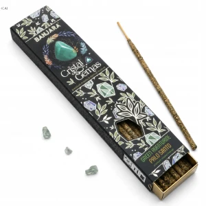 Kadzidełka Banjara z kryształami Awenturyn Palo Santo