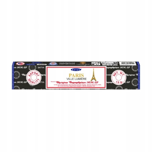 Kadzidełka indyjskie Paris City Of Light 15g SATYA
