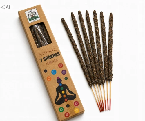 Naturalne Botaniczne Kadzidełka 7 Czakr