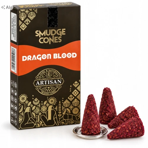 Kadzidełka rzemieślnicze stożkowe Artisan - Smocza Krew 10szt