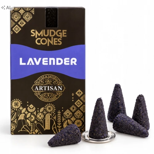 Kadzidełka rzemieślnicze stożkowe Artisan - Lawenda 10szt