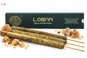 Grube Kadzidełka Rzemieślnicze Artisan Loban 3szt