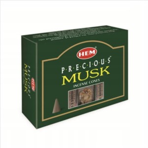 Kadzidełka stożkowe Piżmo Musk Hem 10szt