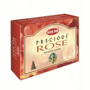 Kadzidełka stożkowe Róża Rose Hem 10szt