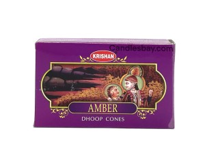 Kadzidełka stożkowe Bursztyn Krishan 10szt