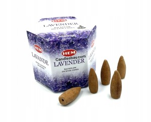 Kadzidełka Knoty backflow Lawenda Hem 40szt