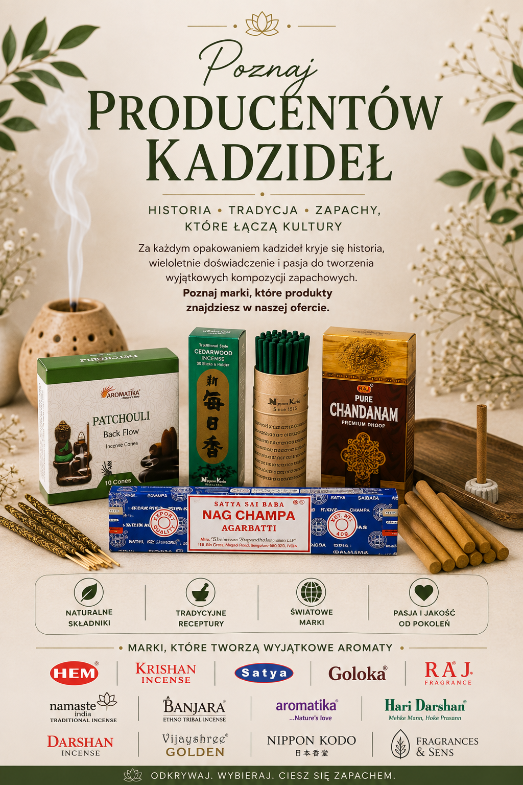 Poznaj producentów kadzideł – przewodnik po najpopularniejszych markach